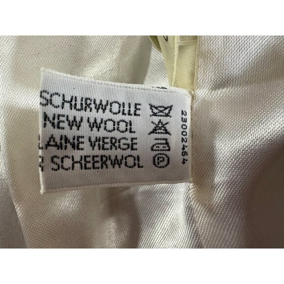 Laurel Escada gold button wool crop jacket sz 38 EU S US col: navy made Germany - Picture 4 of 12